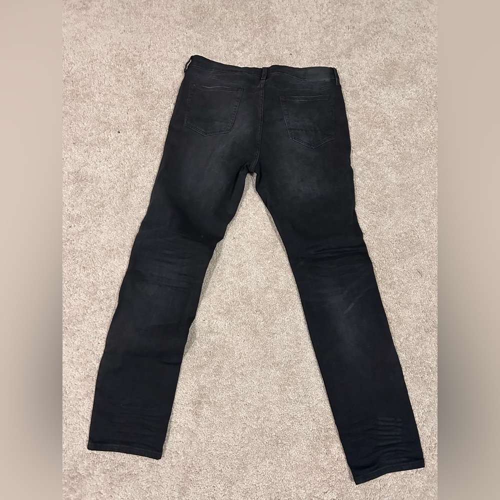 Aeropostale Men's Black Distressed Jeans - Picture 6 of 7